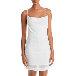 Bardot White Textured Mini Dress